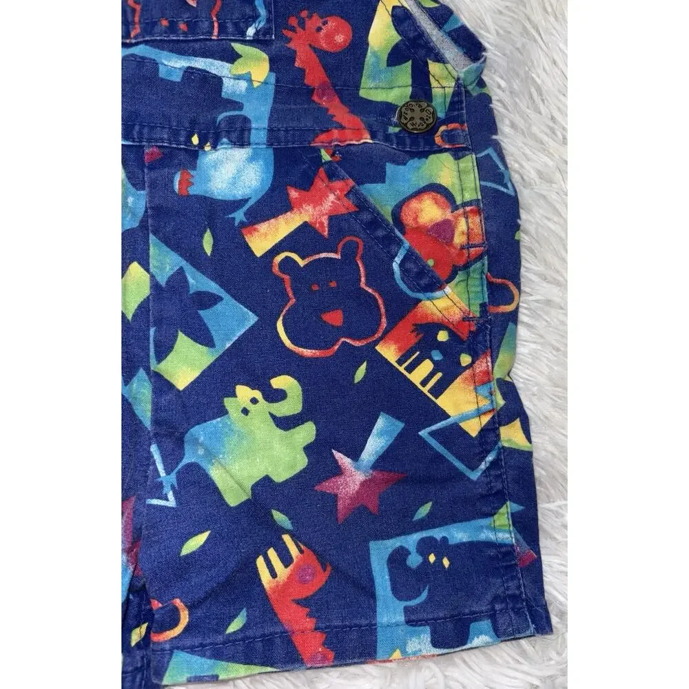 Vintage 90s Baby B’Gosh Vest back 12 month  Shortall Romper. Rare find